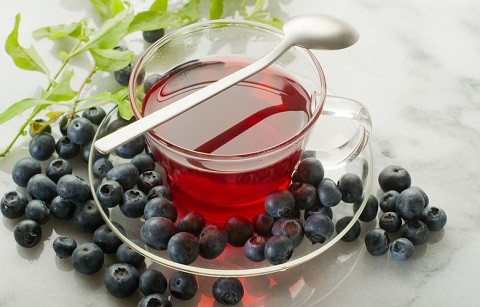 фото чая с черникой